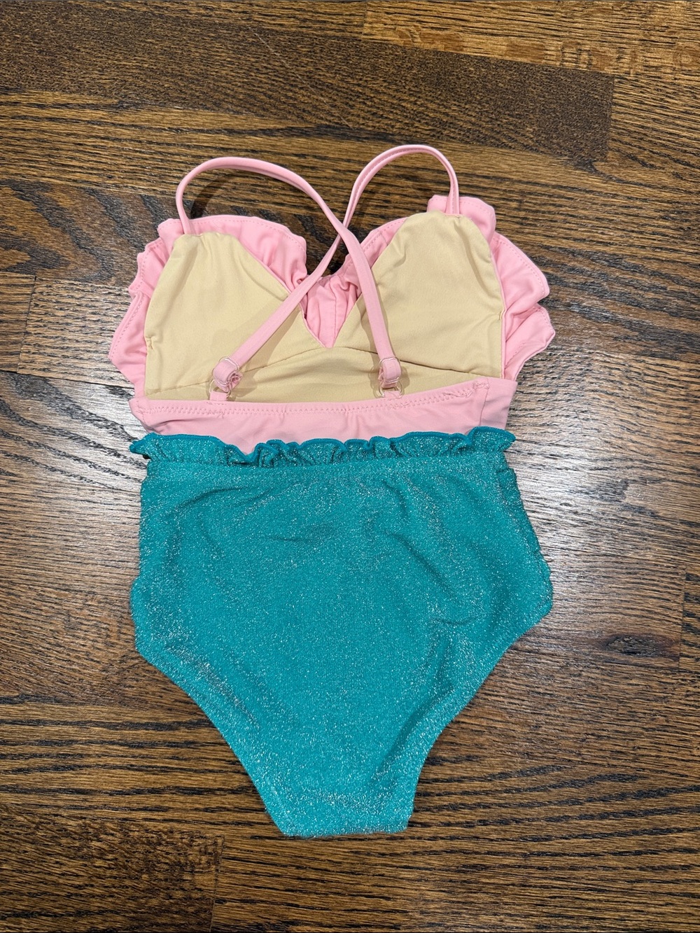 Shade Critters Pink & Teal Mermaid One-Piece Swimsuit 18-24 Months - Picture 5 of 6